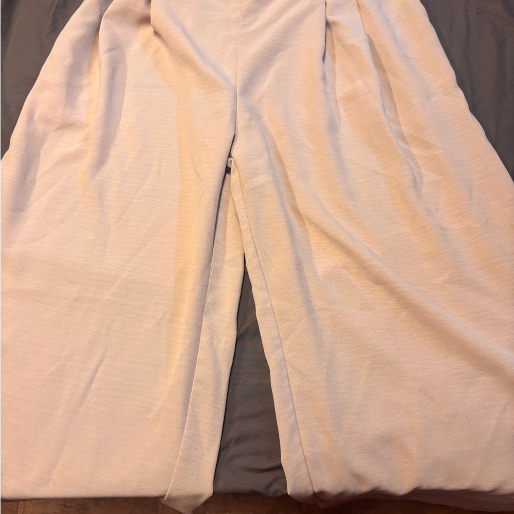 SHEIN Beige Elastic Waist Pants